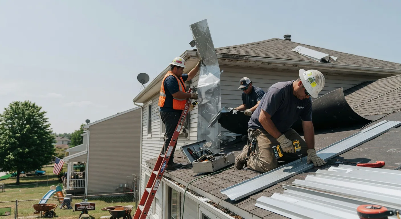 Storm Damage Metal Roof Repair in Oceana, WV
